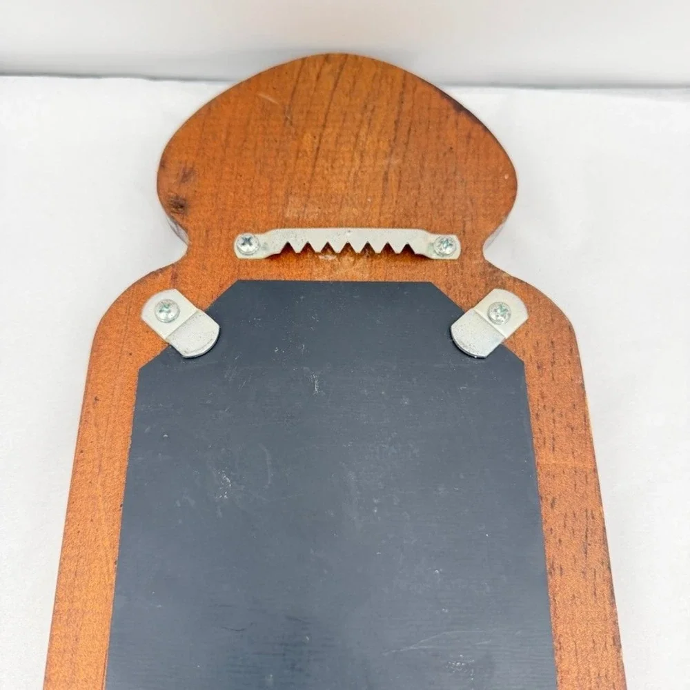 VTG Look Wall Mirror Wood Frame Oblong Mid Century Modern Gallery Wall Granny